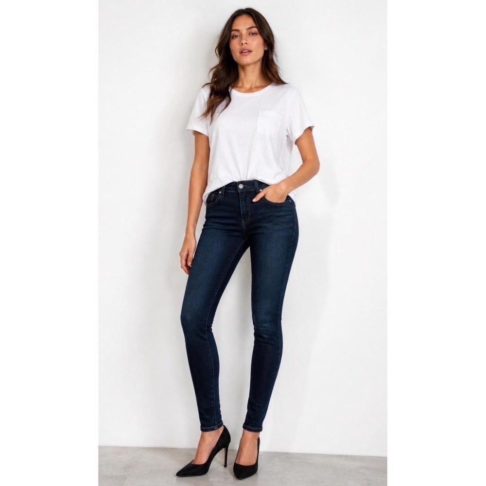 Rag & Bone High Rise Skinny Jeans Heritage Wash Indigo Blue‎ Size 26